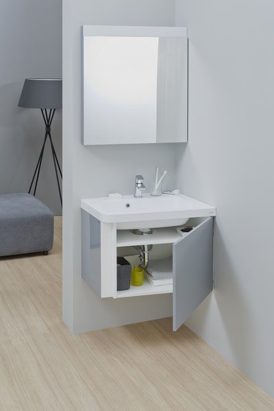 Тумба под умывальник SD 10° 650 L серая Ravak X000000746 - Вид №5