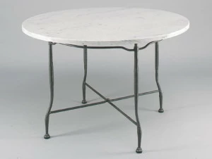 OFFICINACIANI Круглый садовый стол из каррарского мрамора Intreccio Gf4004ta-d90