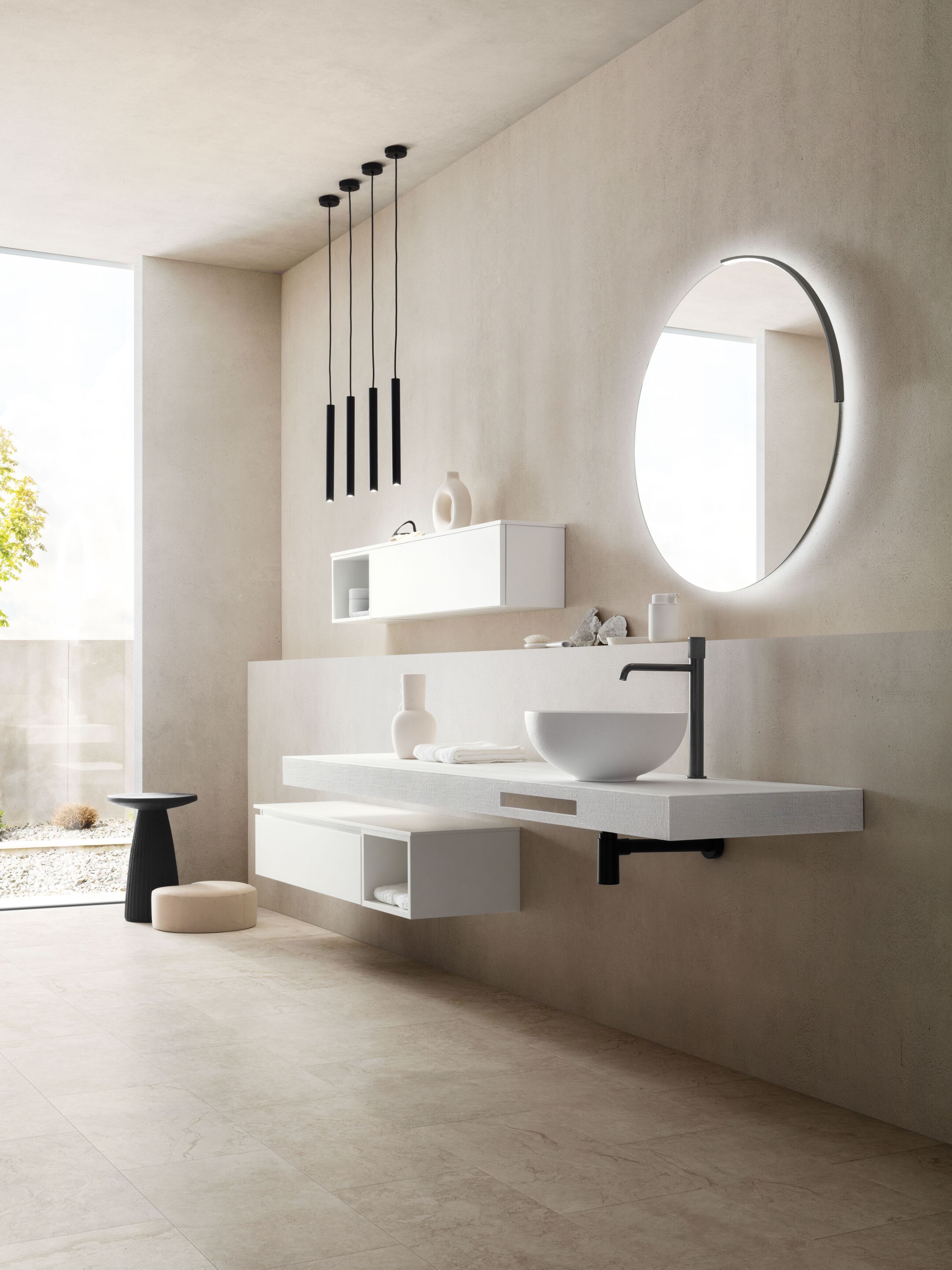 Матовый лакированный деревянный подвесной умывальник ARBLU Dress System ARCH-00127887 - Вид №1