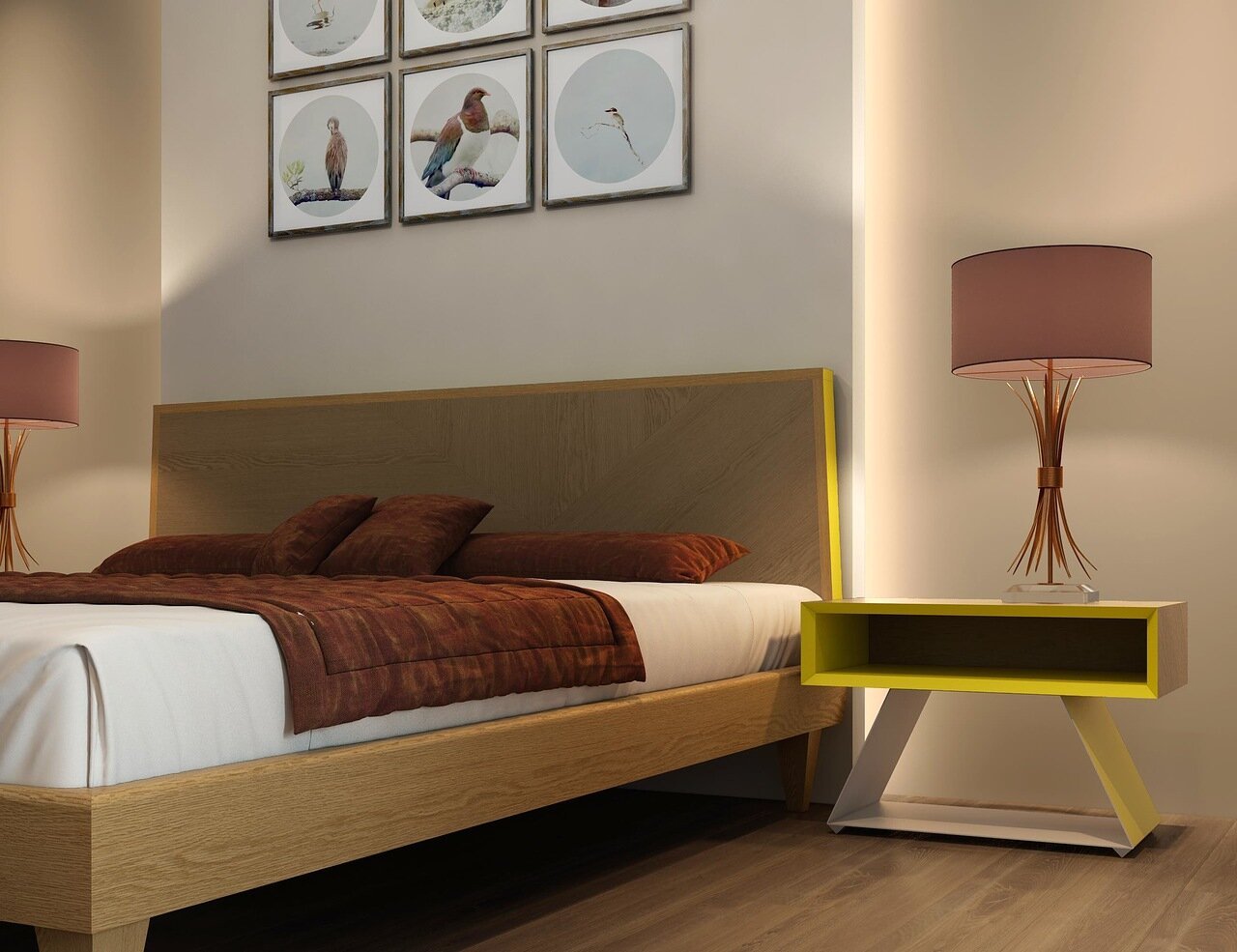 Кровать полутораспальная 140x200 светло-коричневая Sens BRAGIN DESIGN ДИЗАЙНЕРСКИЕ 256503 Бежевый  - Вид №5