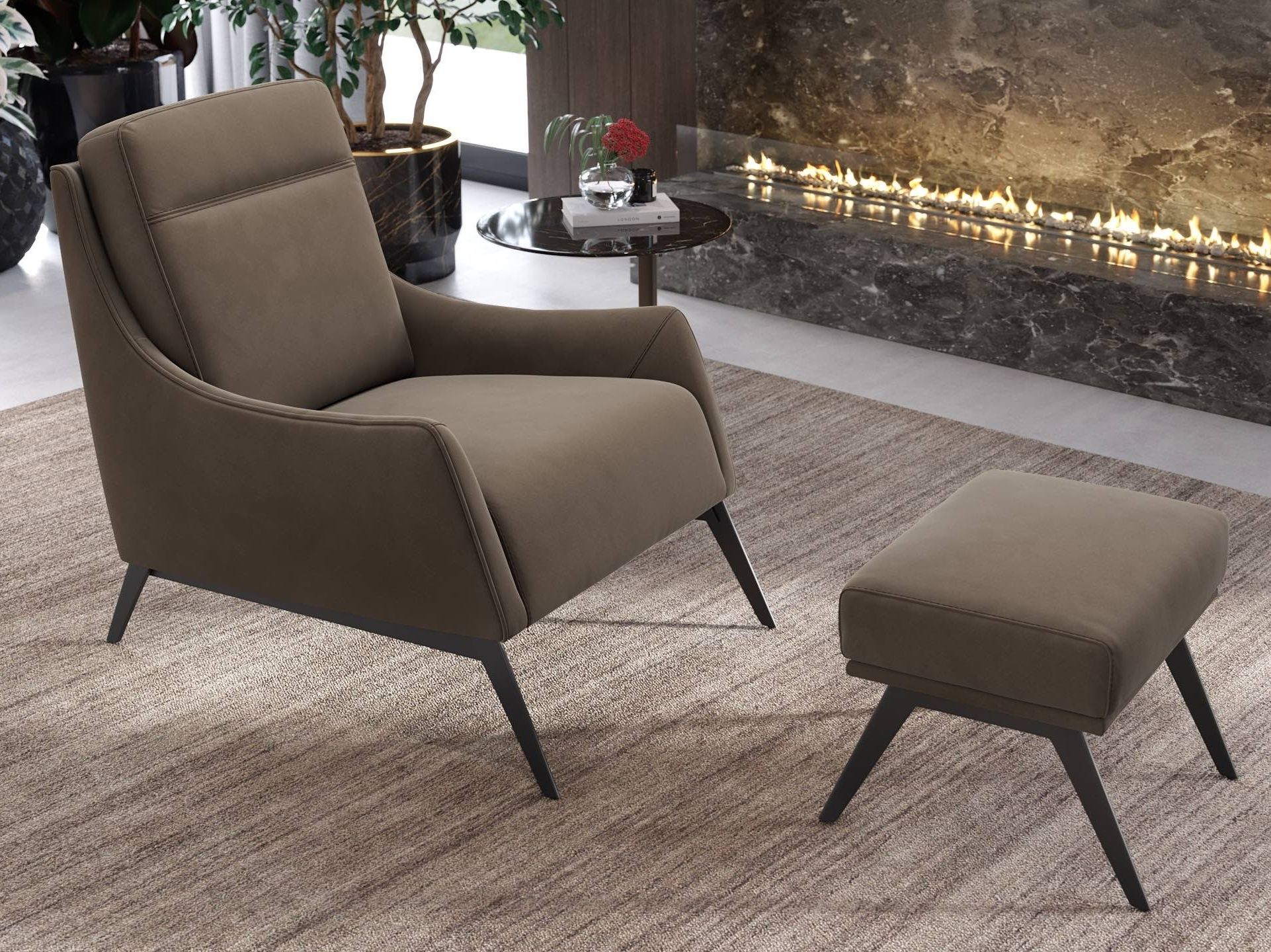 Тканевое кресло с подлокотниками Sofanella Piana ARCH-00121992 - Вид №5