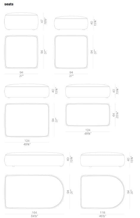Ткань сад пуфик Lapalma Plus OUTDOOR ARCH-00126301 - Вид №14
