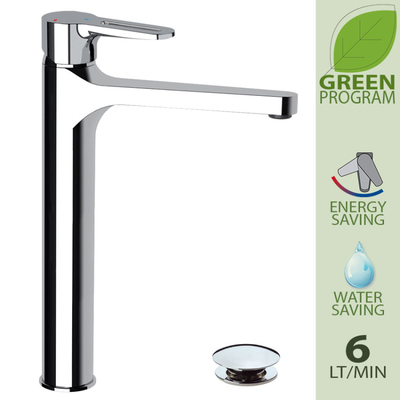 SRE607LT6 Смеситель для раковины  DANIEL RUBINETTERIE Smart GREEN - Вид №3