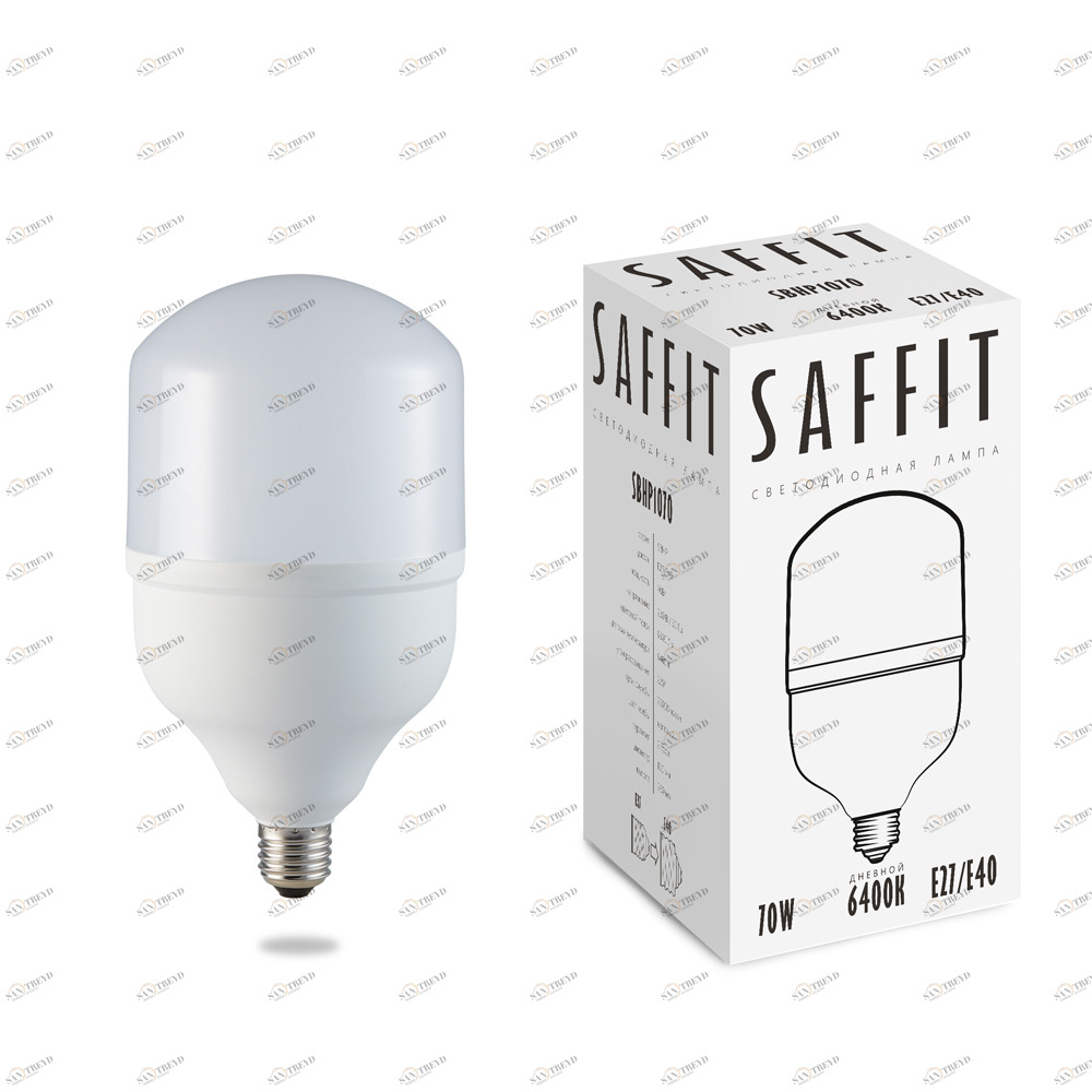 Лампа светодиодная SAFFIT E27-E40 70W 6400K SBHP1070 55099 SAFFIT  00-3956630 Матовый 