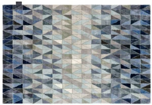 ASPLUND Прямоугольный коврик из лиоцелла ручной работы с геометрическими формами