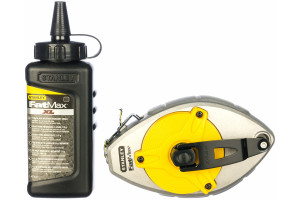 15404584 Набор: шнуровка в корпусе 30 м и флакон черного мелового порошка FatMax Xtreme 0-47-488 Stanley