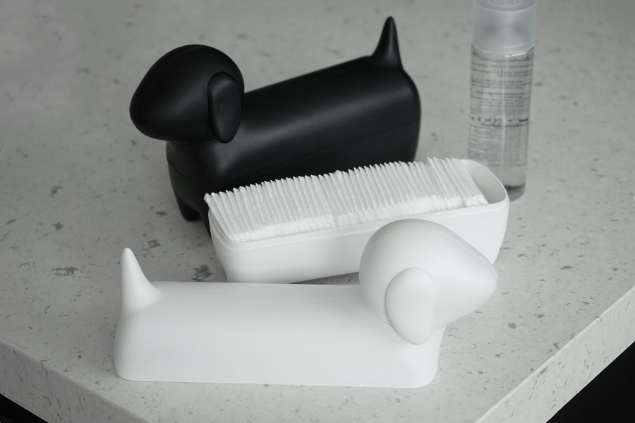 QL10291-BK Коробка для мелочей dacholder, черная Qualy  - Вид №2