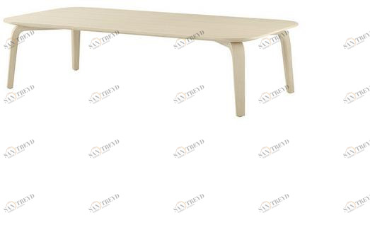 Brunner Низкий прямоугольный журнальный столик Crona sun-id-1455125