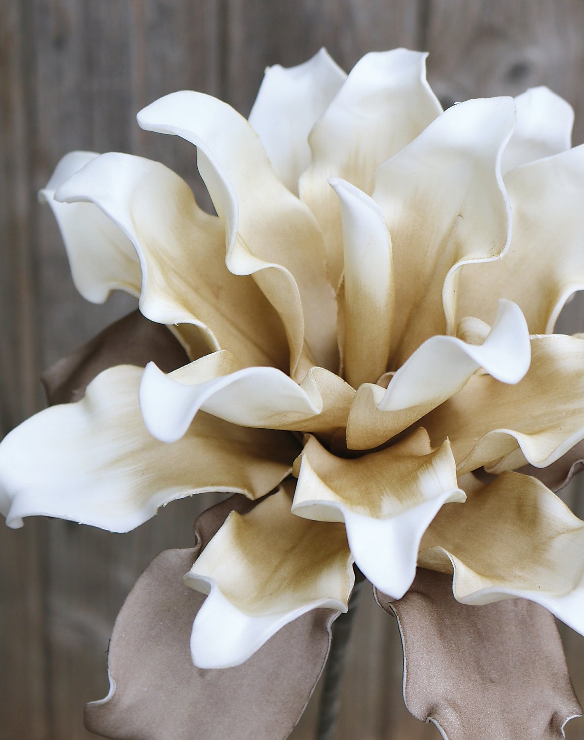 Искусственный протея мягкий цветок, 38 см, бежево-коричневый Santreyd 7898 776 a3 - Вид №1