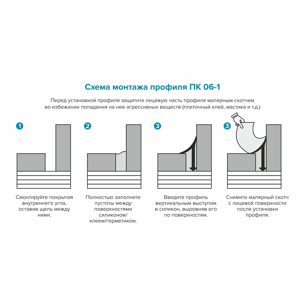 Уголок окантовочный Alprofi 270 см цвет золото STLM-2132869 - Вид №3