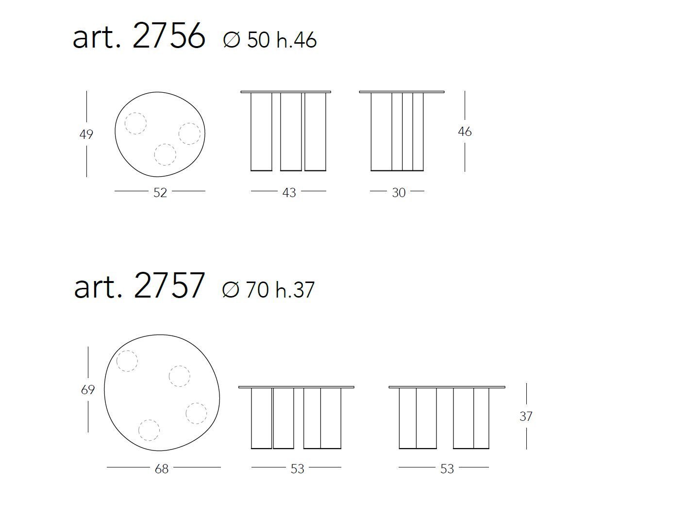 Журнальный столик из ламината с алюминиевыми ножками S-CAB Hyppo ARCH-00142846 - Вид №18