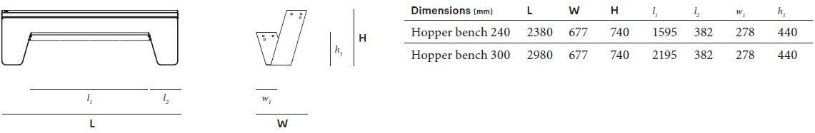 Extremis Садовая скамейка Hopper sun-id-1422193 - Вид №4