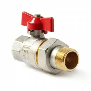 Кран шаровый 3/4 с нак. гайкой баб. Н-В РА