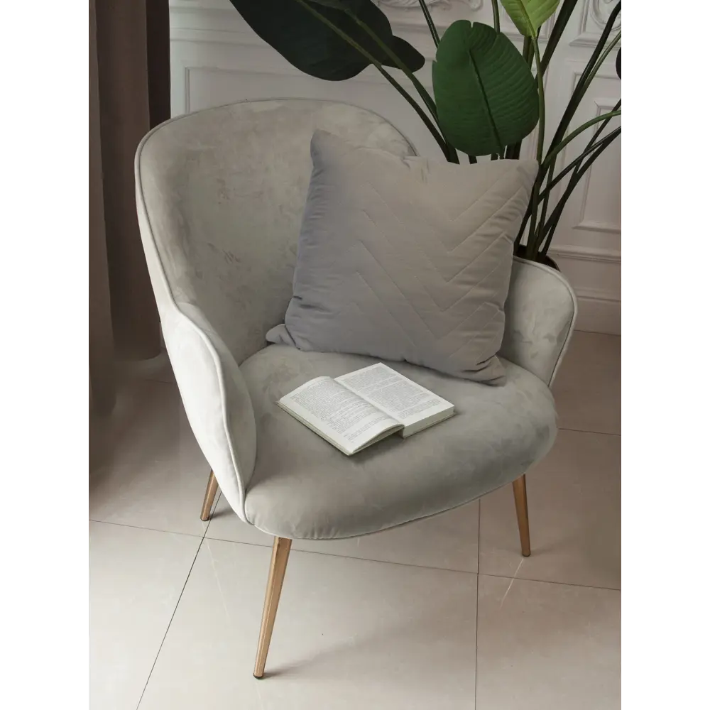 Декоративная подушка INSPIRE Nicolosi 45x45 см в серо-коричневом оттенке 89334504 STLM-1064370 - Вид №3