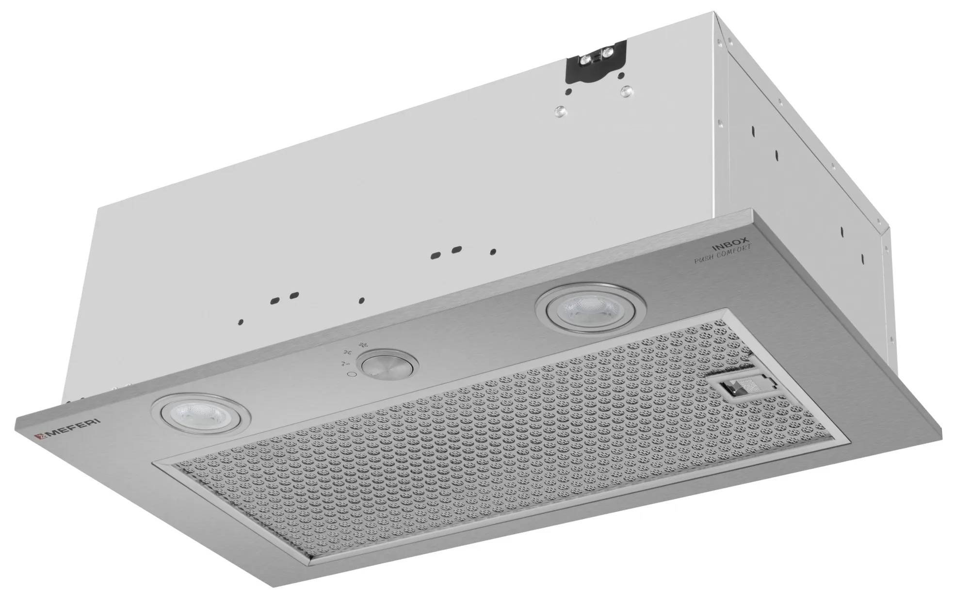 9270633 Вытяжка полновстраиваемая Meferi INBOX52IX PUSH COMFORT серебристый STDN-0110234 - Вид №3