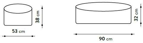 GART Круглый садовый пуф из ткани Dune sun-id-1413584 - Вид №2