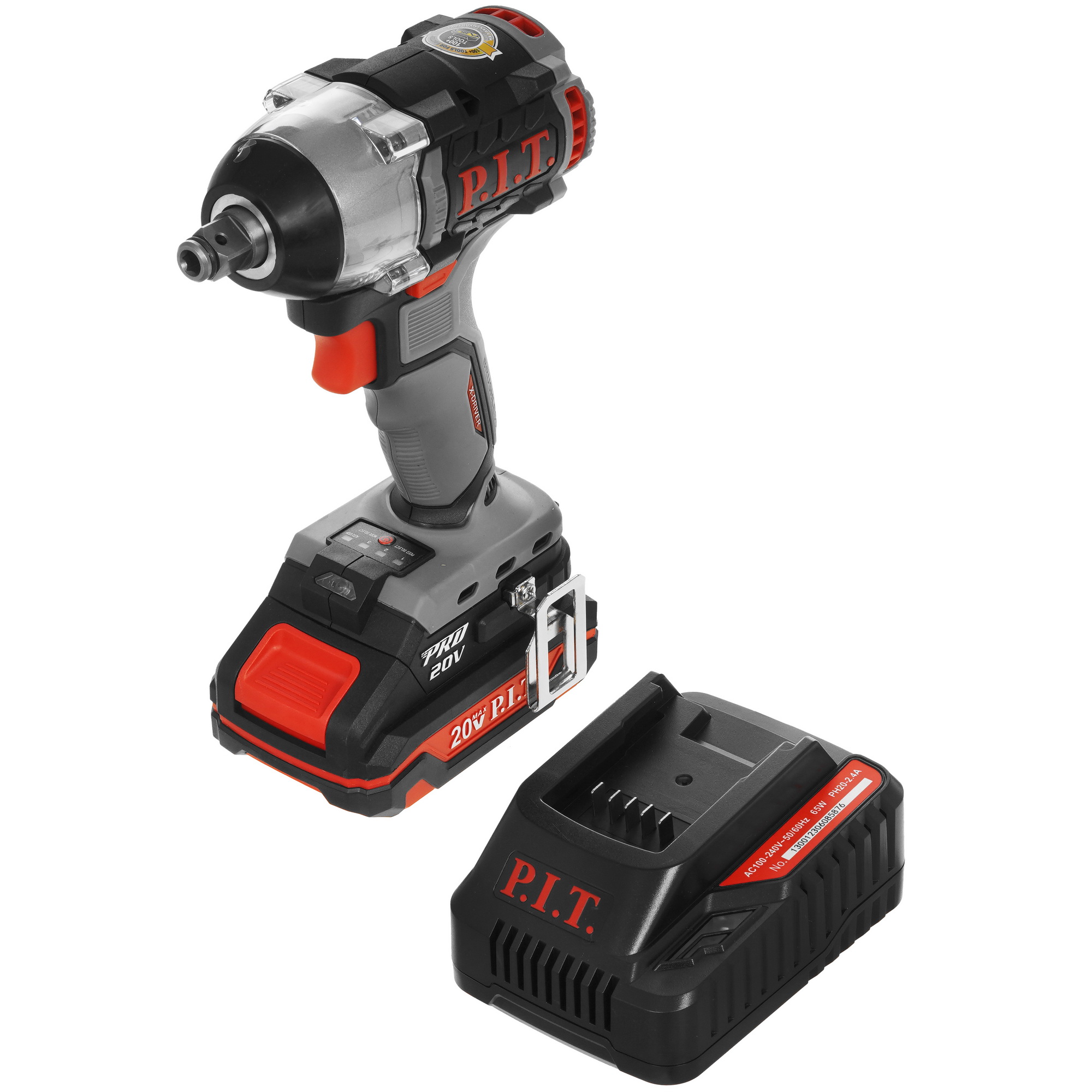 Гайковерт PIT PIW20H-300B/1 OnePower 20V 9086493 STDN-0056869 - Вид №1