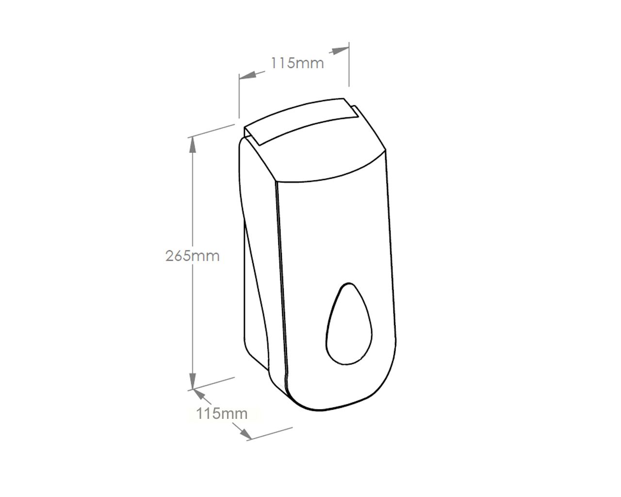 DUH201 UNIQUE JOY LINE дозатор пенного мыла Merida  - Вид №1