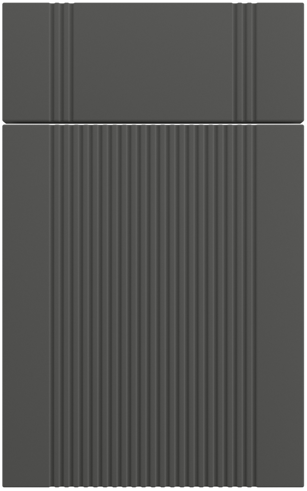 Фасады для кухни Модерн Фрезеровка «Риффель» 201 Графитовый SIDAK SIST550-13321