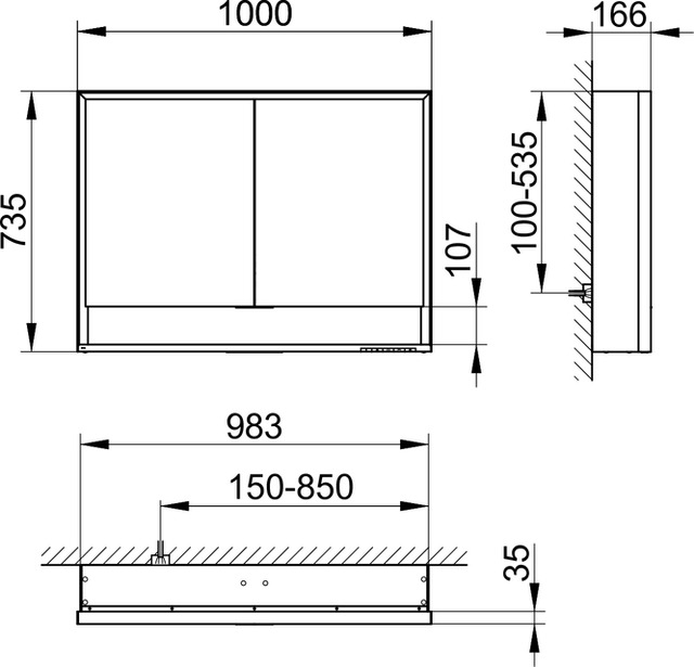 14304171301 Зеркальный шкаф KEUCO Royal Lumos - Вид №2