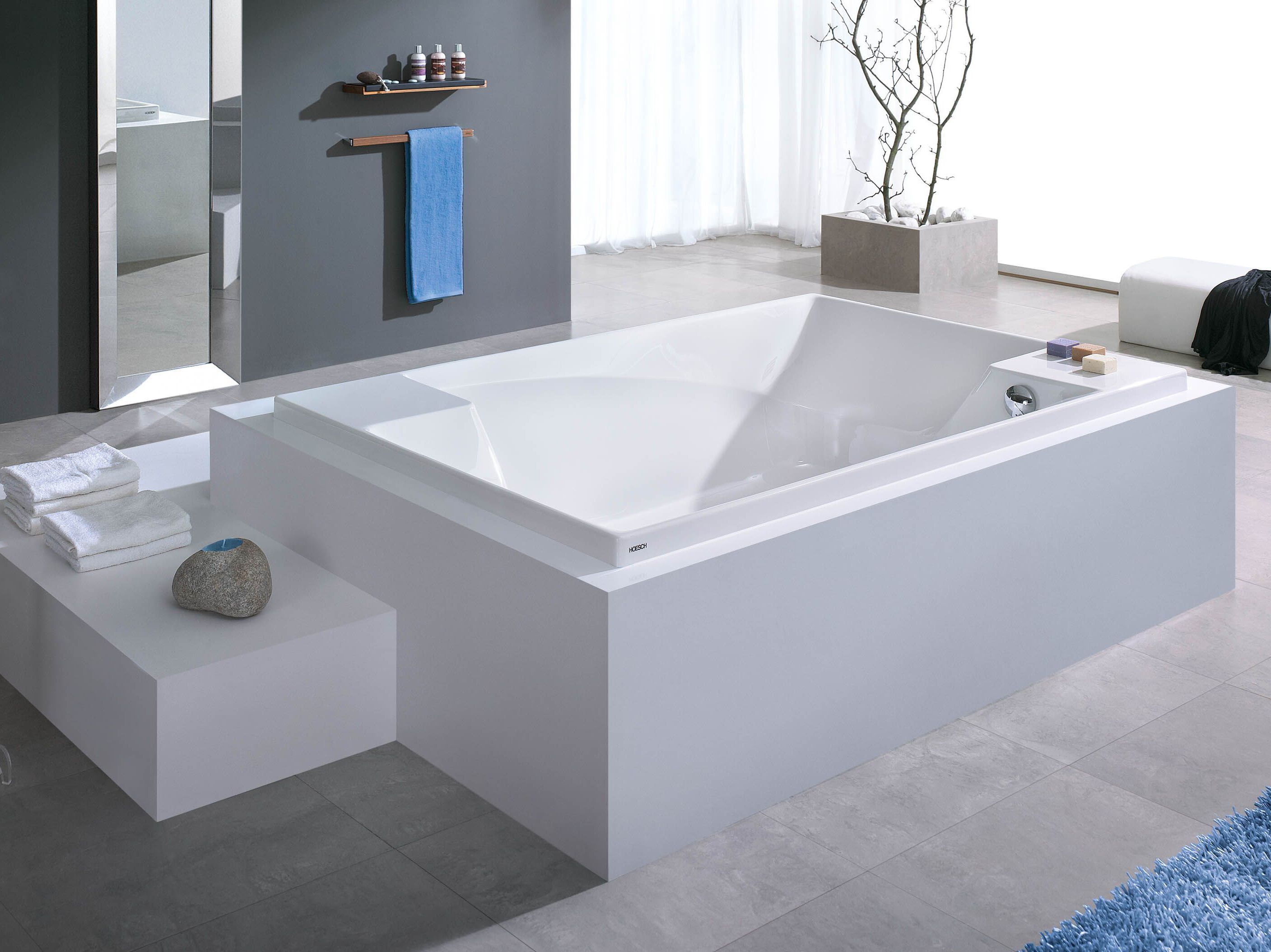 Акриловая прямоугольная ванна для ванной комнаты HOESCH Santee ARCH-00044085