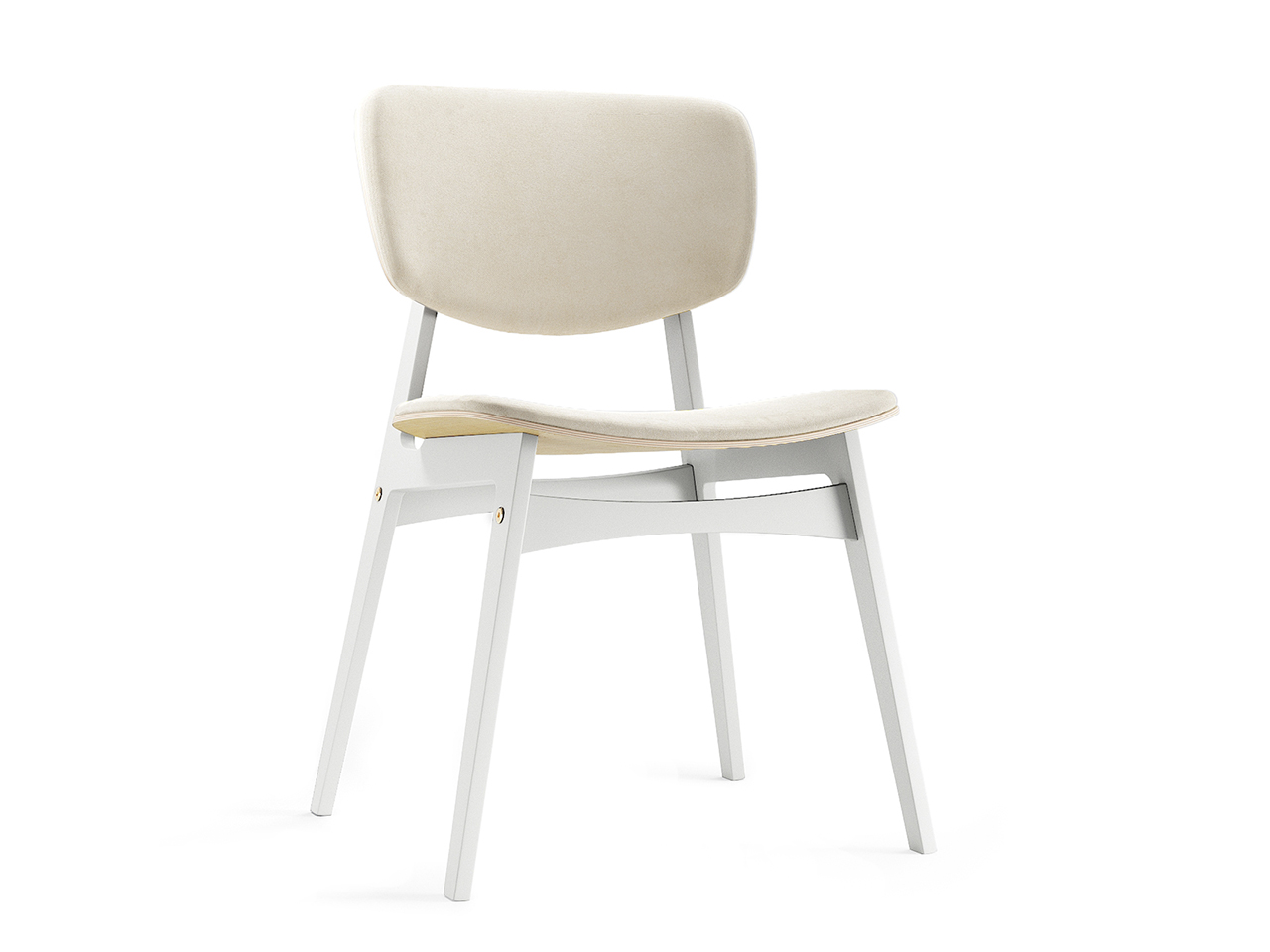 Мягкий стул SID Светлая берёза / Молочный / Ткань категория 2, арт. 001 THE IDEA  210635 Бежевый  - Вид №1