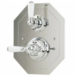 Traditional bathrooms Смеситель для душа с термостатом, фарфоровый рычаг РЫЧАГ Pr5555/ag