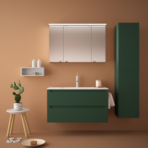 81725 SALGAR Мебель под умывальник MONTERREY 1000 2 металлических ящика ROYAL GREEN 997 x 540 x 450 мм Королевский зеленый