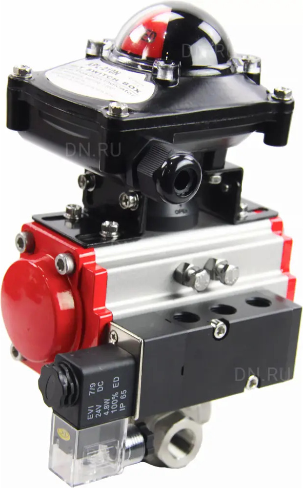 91739942 Кран шаровой прямой Dn.ru D160-08180 Ду65x2 1/2" Ру63 ВР нержавеющая сталь ручка плоская STLM-0806933