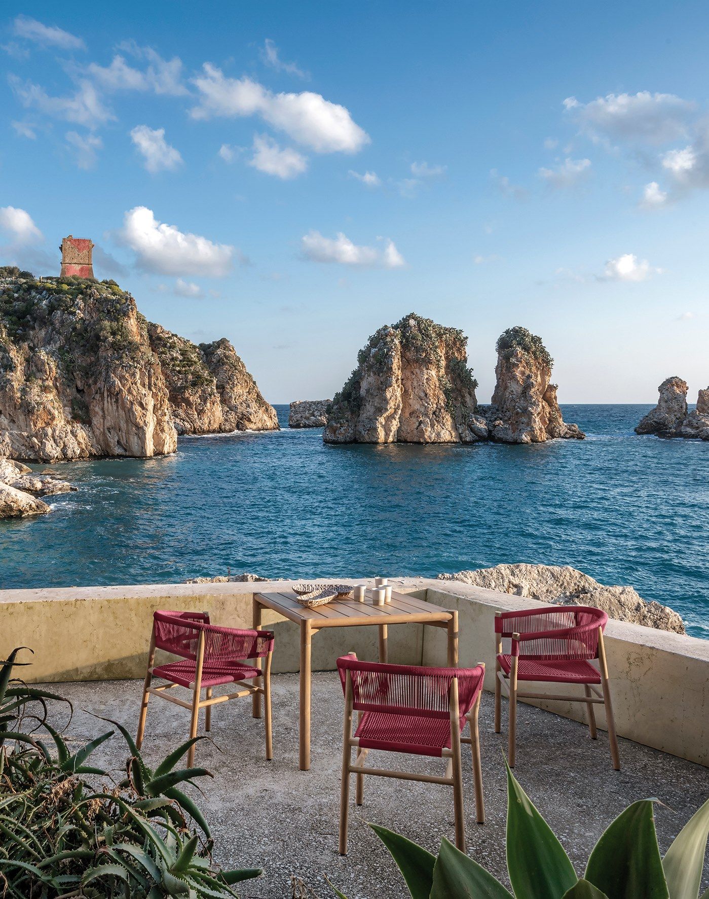 Штабелируемый садовый стул из тика и веревки Ethimo ARCH-00103677 - Вид №17