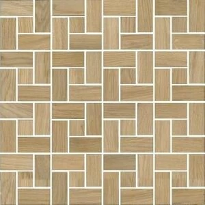 Мозаика и 3D панели из дерева Tarsi Городок 401 Дуб Селект с брашью (Текстурированная) 331х331 мм.