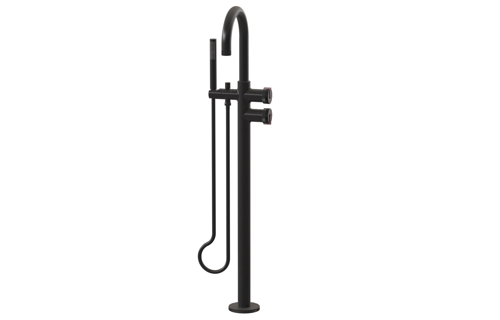 E-11554-R1MBK-L1OX-BK Смеситель напольный отдельностоящий (внешняя часть) GRAFF MOD+