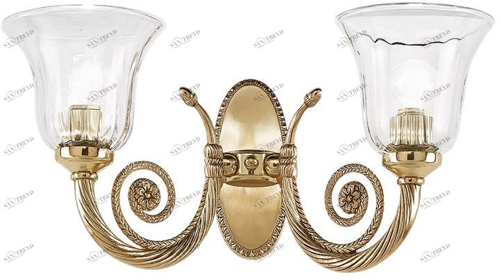 Possoni Illuminazione Бра из французского золота с прозрачным хрусталем William 918/a2