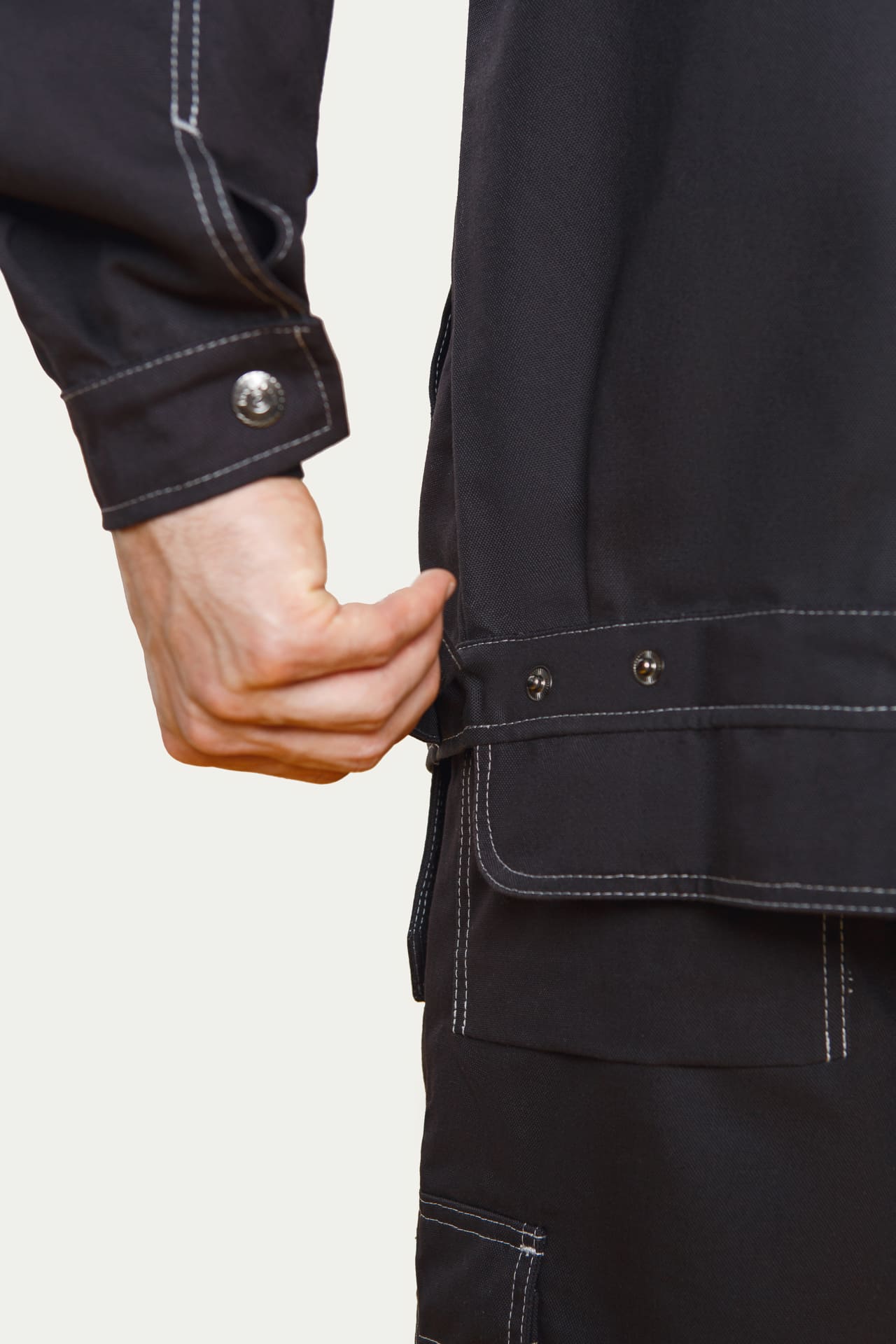 62592 Куртка  черная Union Space  Летняя спецодежда  размер 52-54/182-188  - Вид №8