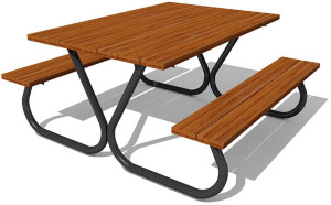 14135 Комплект ПИКНИК САНТА 2, стол и скамьи LAB.Space