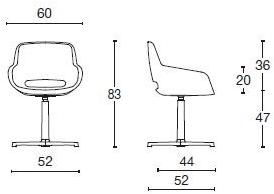 Diemme Кресло тканевое с подлокотниками для залов ожидания Clea plus sun-id-1466015 - Вид №4