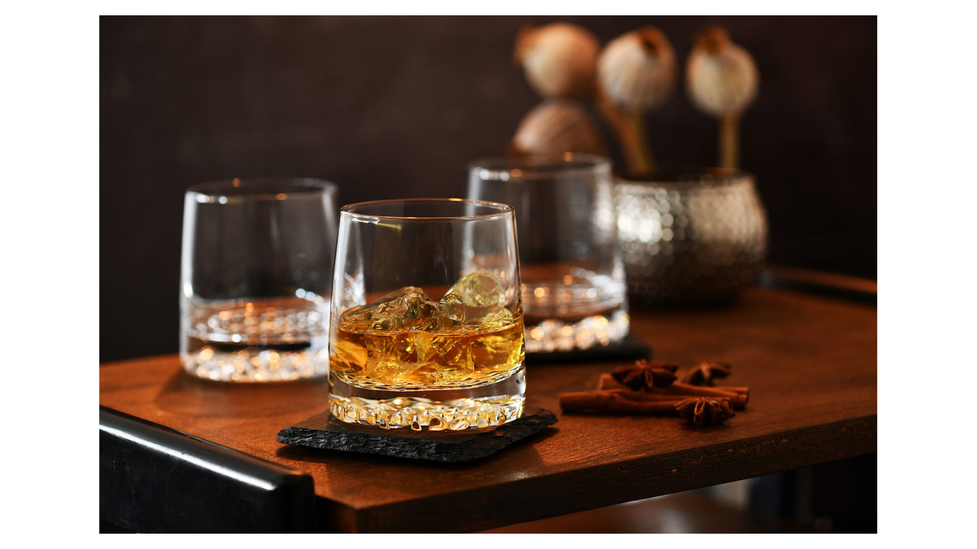 10627082 KROSNO Набор графин 0,95л и 6 стаканов для виски 300мл Krosno "Фьорд" п/к Стекло  - Вид №3