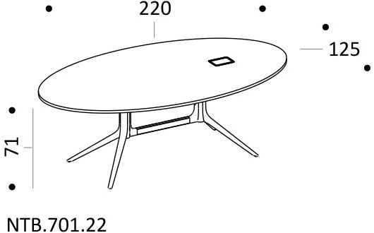 ICF Овальный стол Notable sun-id-1467782 - Вид №2