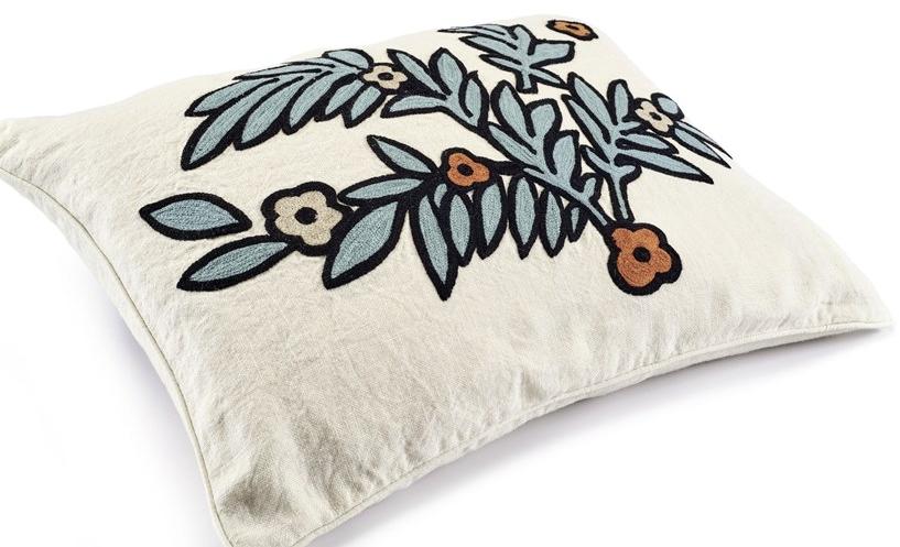 Élitis Подушка, вышитая из льна с цветочными мотивами sun-id-1384544 - Вид №7