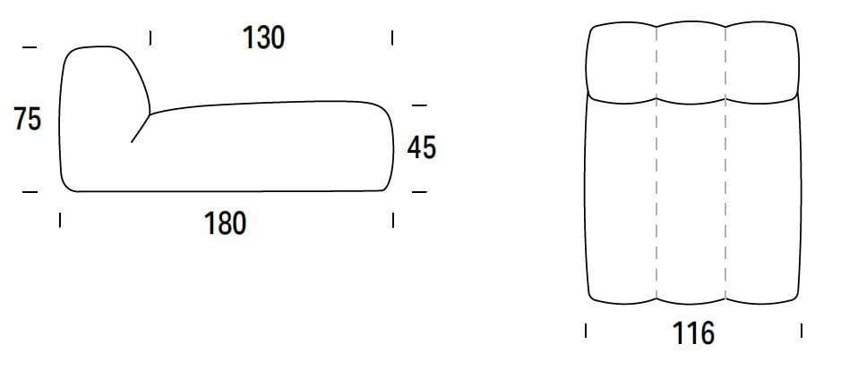 Шезлонг из ткани Felis Softliving ARCH-00128786 - Вид №2