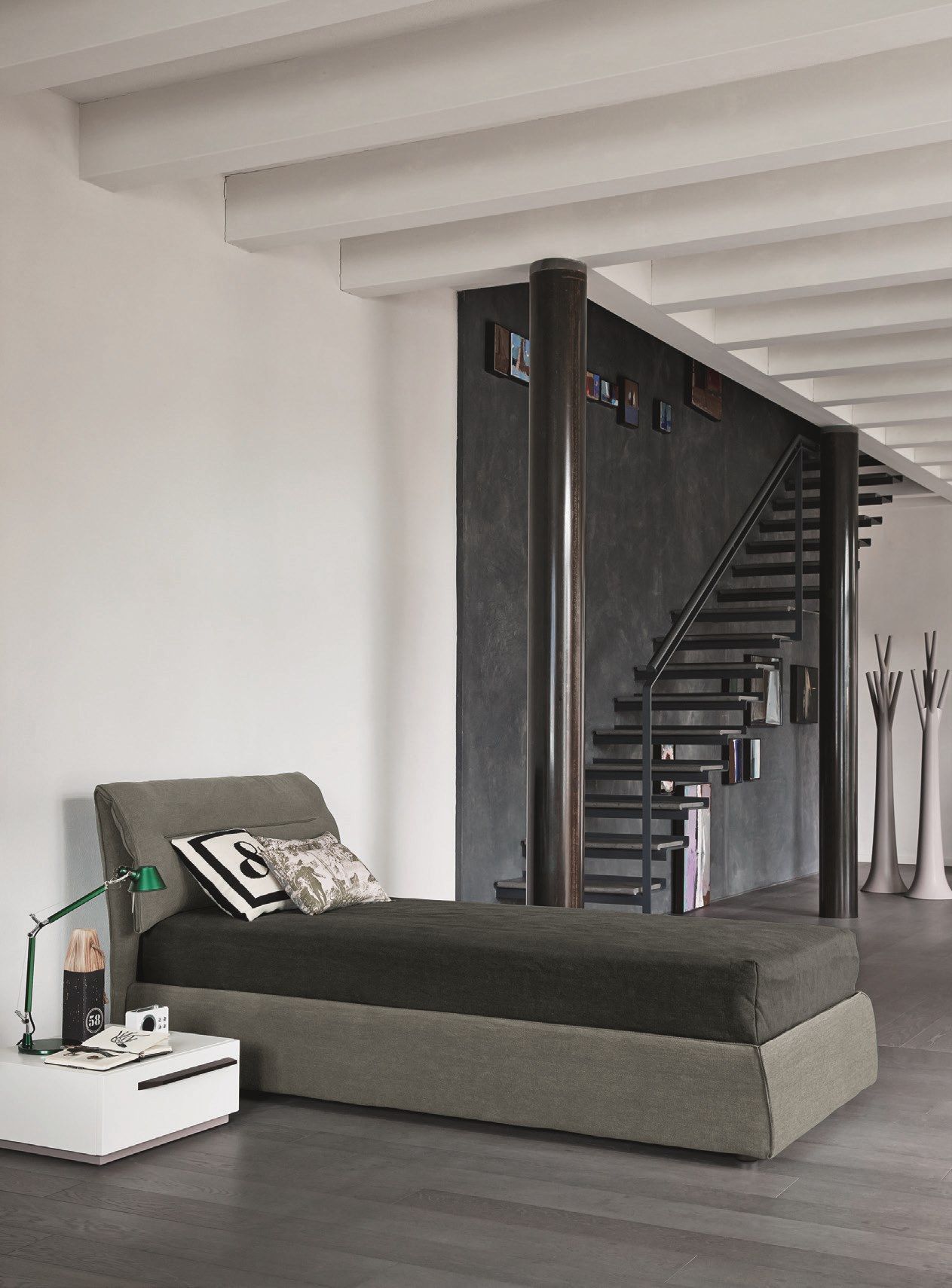 Односпальная кровать для хранения ткани BONALDO поле ARCH-00092062 - Вид №1