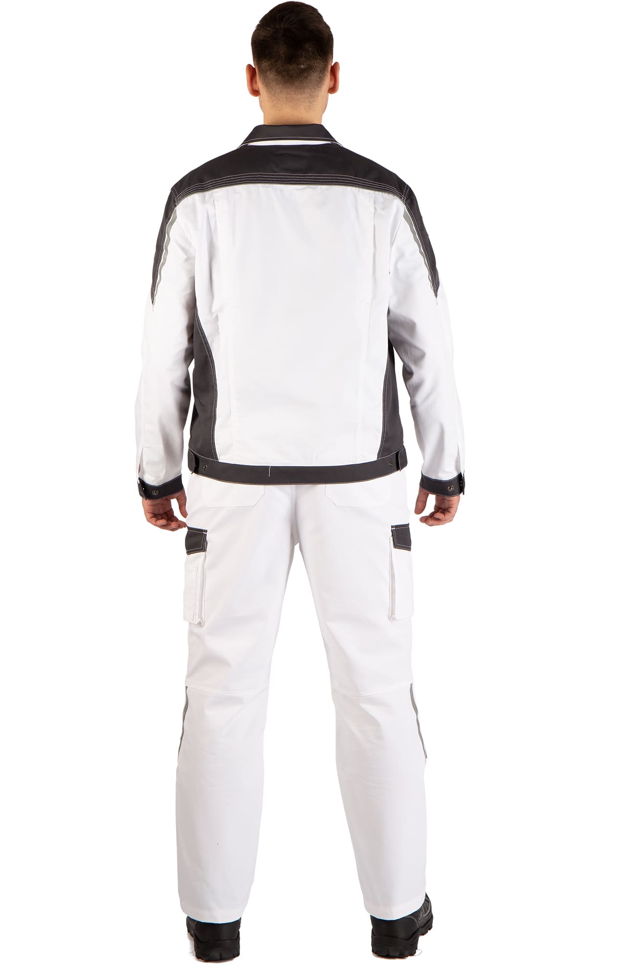 4974829 Костюм  NEW белый графит STATUS  Летняя спецодежда  размер 56-58/170-176  - Вид №18