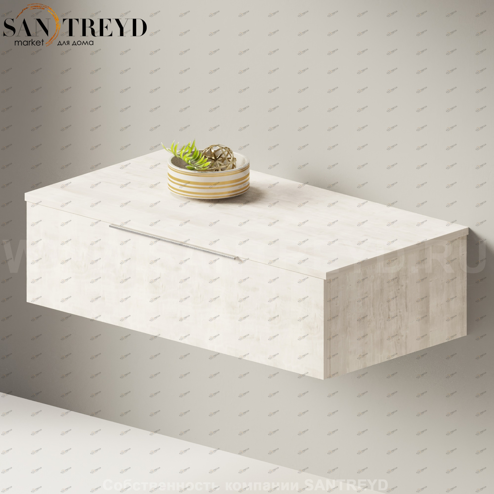 Flaminia BOX Настенная тумба 95 см с 1 ящиком BX299.WR Ceramica Flaminia BX299WR