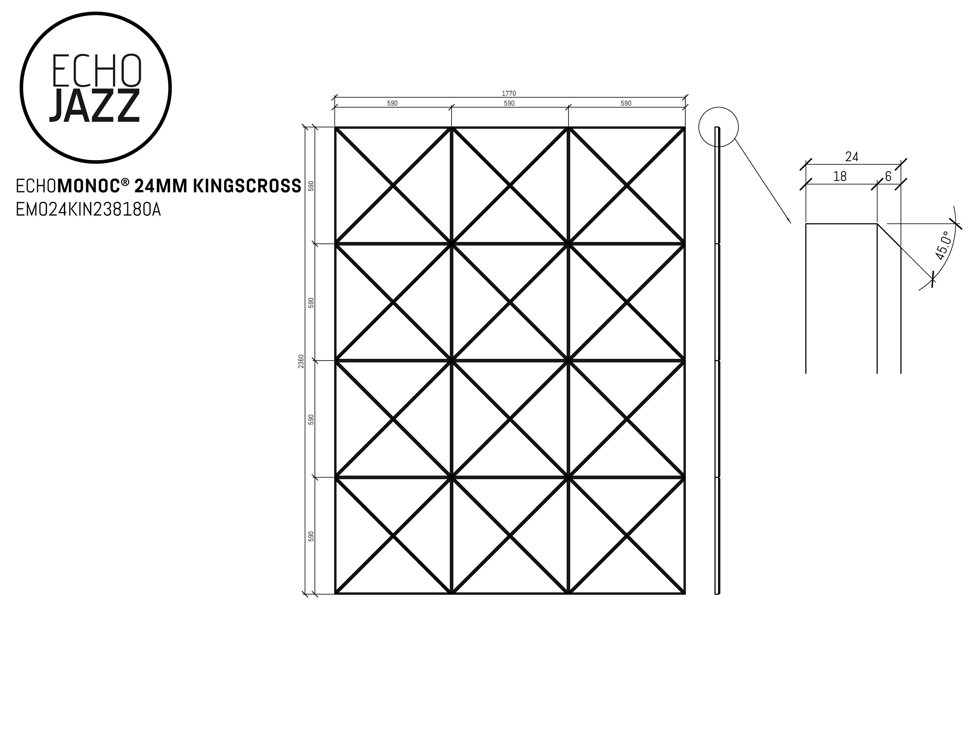 ПЭТ акустическая панель ECHOJAZZ ECHOMONOC® ARCH-00076162 - Вид №15