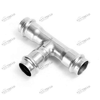 Тройник пресс 18 нержавеющая сталь IBP PS51300181818