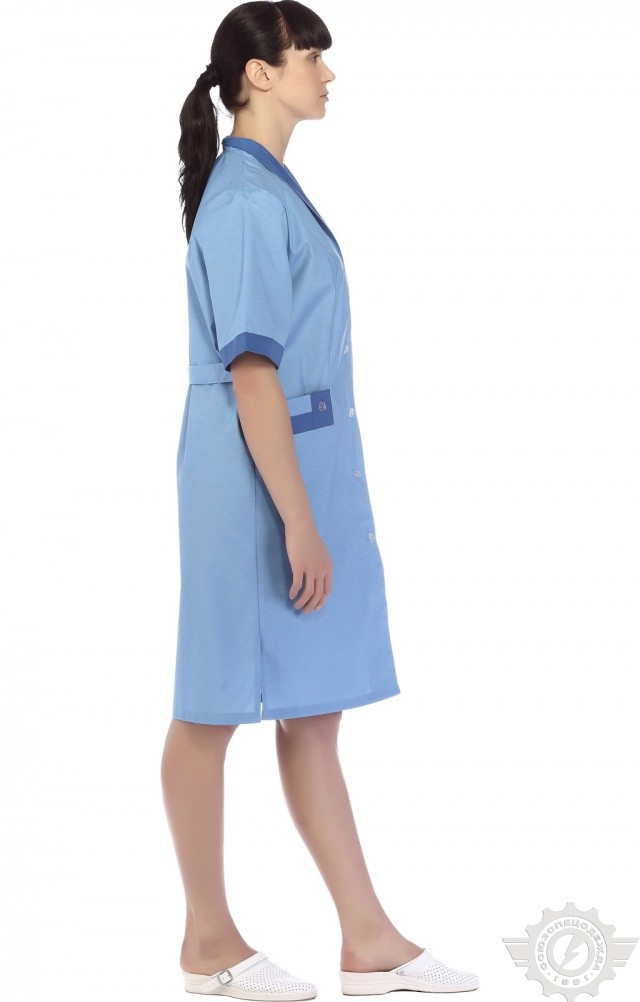 61745 Халат "Радуга" короткий рукав  Одежда для обслуживающего персонала  размер 46 Спецодежда  - Вид №10