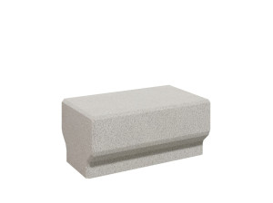 Бетонная скамья без спинки