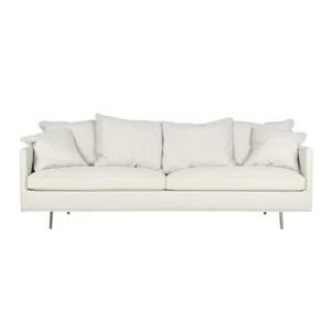 Диван Julia, трехместный, молочный