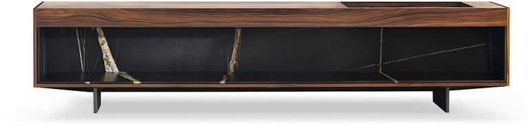 Minotti Комод из дерева и мрамора сахар-нуар Boteco sun-id-1483166 - Вид №1