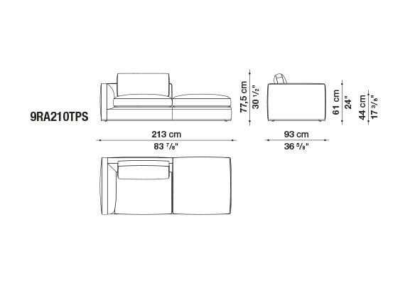 Угловой диван из ткани B&B Italia Ричард ARCH-00040927 - Вид №18